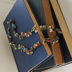 🩷 Bead Stone & Shell Necklace